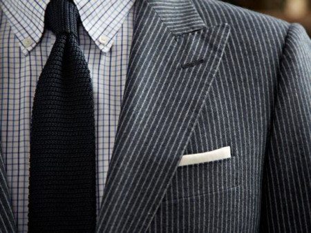 Black and White Gingham with Black Button Mens Pocket Square by The Detailed Male 