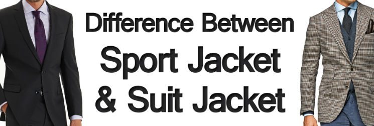 Difference between mens sport & suit jacket & blazer